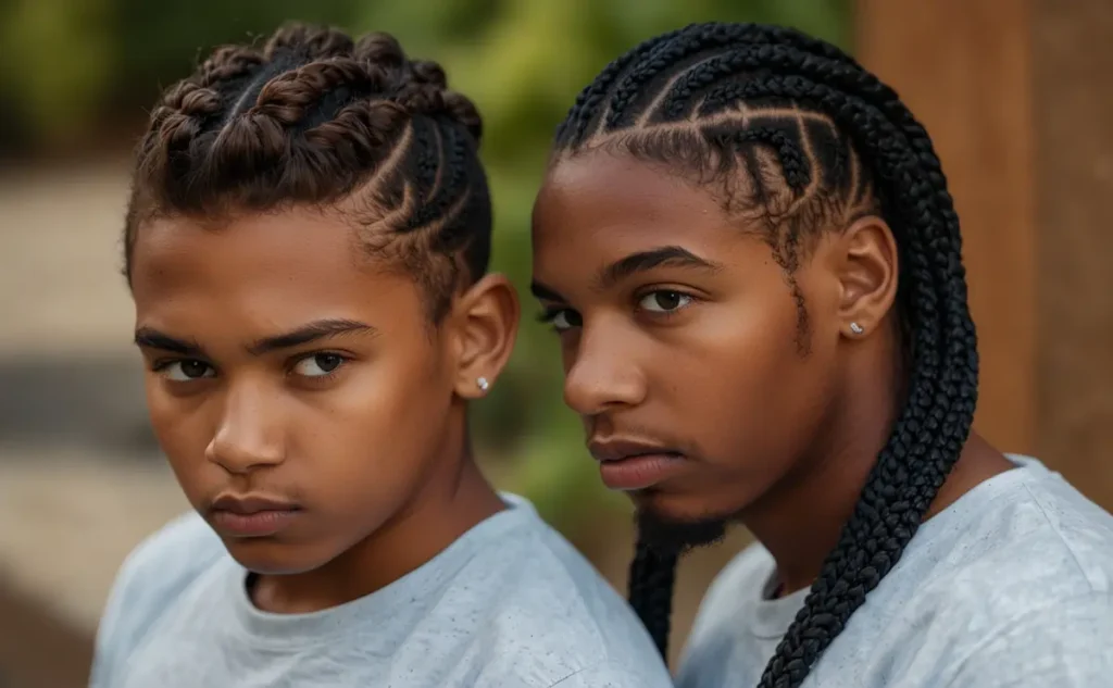 Hairstyles for Boys with Long Hair Braids