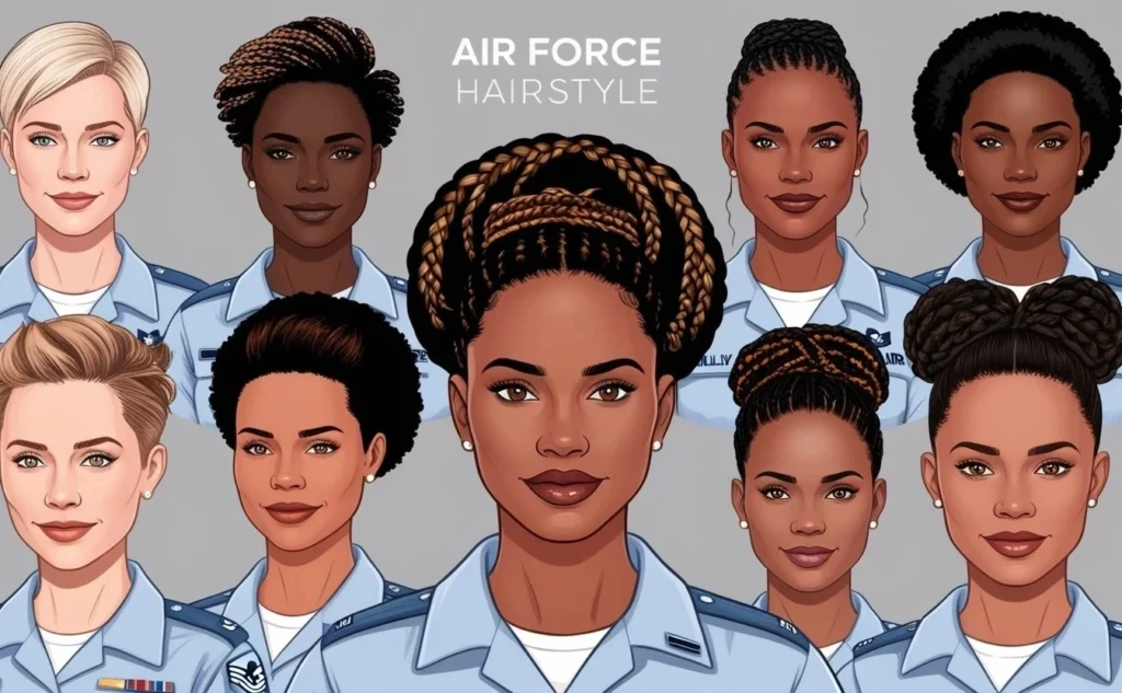Military Hairstyles for Female Air Force Personnel